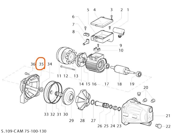 Motor tartó CAM 130 Speroni szivattyúhoz